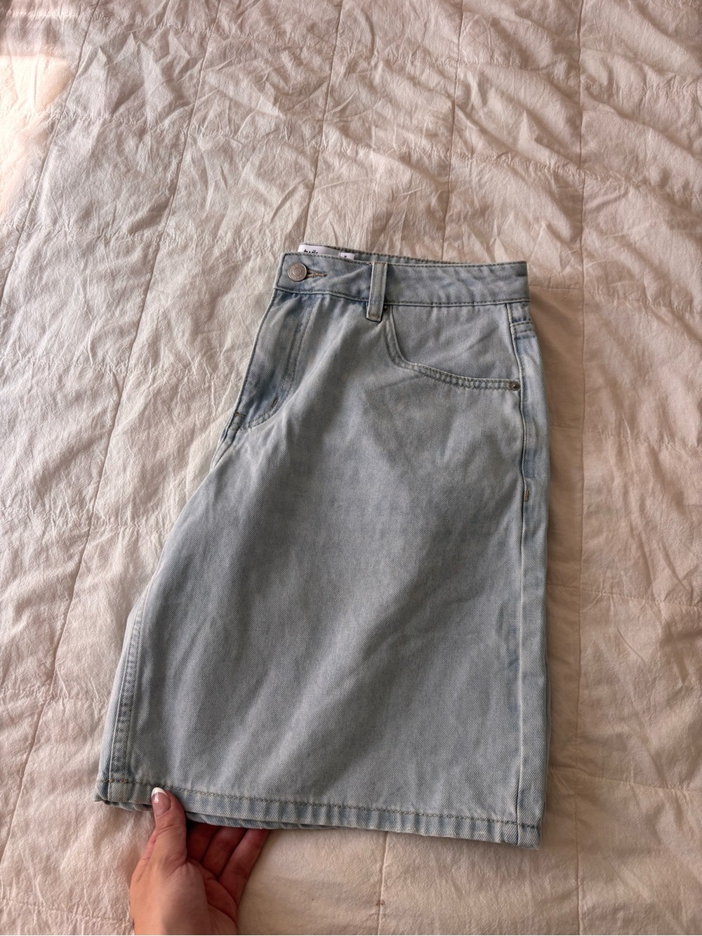 Simons Light Blue Denim Shorts